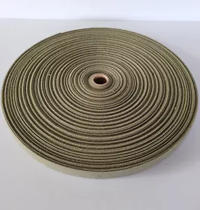 1 Rolle Militärgurt Gurtband Armee grün Leinwand 3/4 Zoll x 80-100 Fuß? für Taschen Uniformen - Bild 1 von 9