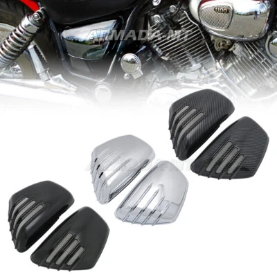 Cubiertas de marco lateral de batería de carenado de motor para Yamaha Virago 1000 XV1100 XV750 700 Foto 1 de 4