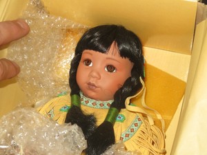 danbury mint native american dolls