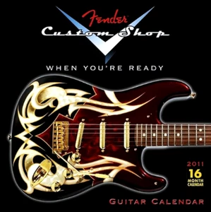 FENDER CUSTOM SHOP / 2011 Fender Guitar Wall Calendar (Sealed) - Picture 1 of 2