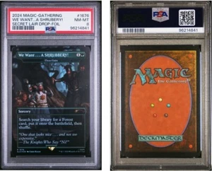 PSA 8 We Want ...A Shrubbery! Foil #1676 Secret Lair Monty Python Holy Grail MTG - Picture 1 of 3