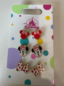 Disney Parks Minnie Mouse Set of 3 Stud Earrings - Bild 1 von 2