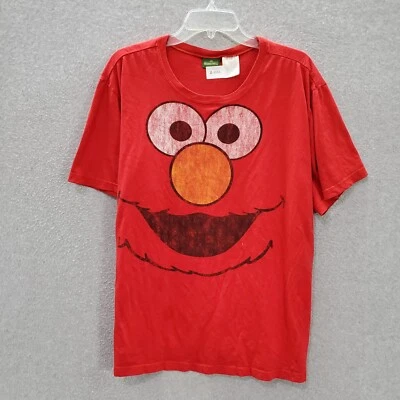 Camiseta de hombre Sesame Street 2XL roja Elmo manga corta cuello redondo Foto 1 de 4