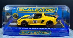 Scalextric Lotus Exige V6 Cup R Slot Car #15 Yellow = - Picture 1 of 8
