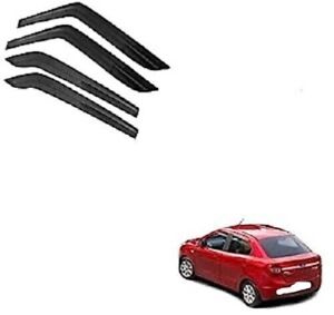 Door Visor/Rain Visor/Wind Deflector Compatible for Ford Figo::Aspire