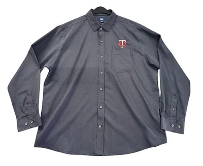 Minnesota Twins Cutter & Buck Mens Button Up Shirt Size X-Large XL - Image 1 of 3