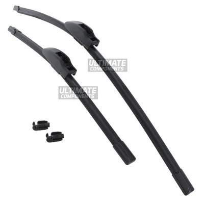 Conjunto de lâminas de limpador de para-brisa dianteiro Aero compatível com Ford Ranger P375 2011-2016 ajuste exato - Imagem 1 de 3