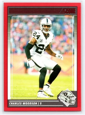 2024 Puntuación #152 Charles Woodson Red Oakland Raiders Foto 1 de 2