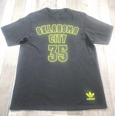 Adidas Kevin Durant Oklahoma Thunder Desteñido Negro Envejecido Camiseta Para Hombre Mediana Foto 1 de 4