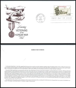 1985 Korean War Veterans military UN Korea Sc 2152 FDC with Artmaster cachet - Picture 1 of 1
