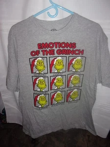 Herren T-Shirt Dr. Seuss Emotions of Grinch Weihnachten Größe XL - Bild 1 von 1