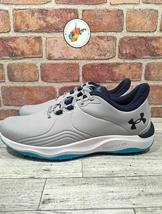 Under Armour Drive Pro Spikeless Golf Shoes Mod Grey Men Size 10.5 NWOB - Picture 1 of 9