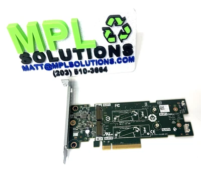 Adaptador de almacenamiento Dell BOSS-S1 Dual M.2 SSD PCIe altura completa con tornillos 51CN2 Foto 1 de 3