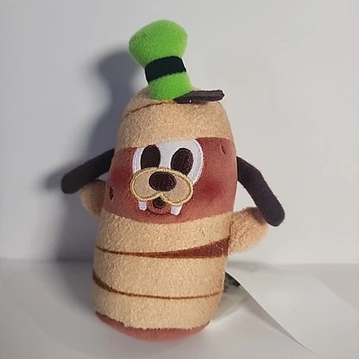 Peluche perfumado de Halloween Disney Munchlings Goofy Mummy Hot Dog golosinas aterradoras Foto 1 de 3