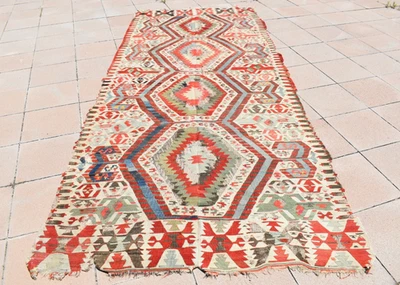 Fabulosa alfombra turca antigua 62"" x 147"" rara artículo de coleccionista alfombra usada Aydin Foto 1 de 4