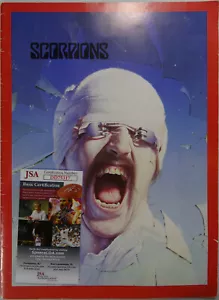SIGNED SCORPIONS AUTOGRAPHED BLACKOUT TOUR BOOK PROGRAM JSA # DD75317 - Picture 1 of 12