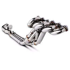 PAR DE COLECTORES DE ESCAPE DE CARRERA DE ACERO INOXIDABLE PARA BMW SERIE 3 E30 320i 323i 325i 81-94 - Imagen 1 de 8