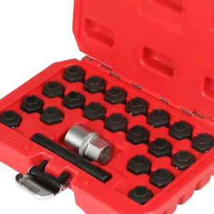 22pcs Wheel Lock Lug Nut Key Removal Kit Anti-Theft Screw Socket Set for BMW - Picture 1 of 9