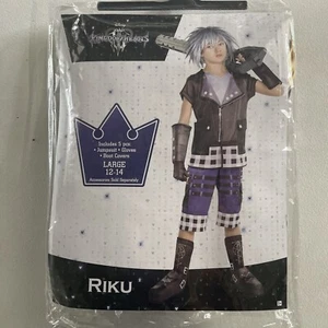 Kingdom Hearts Riku Uniform Anime Cosplay Costume halloween kids large 12-14 - Picture 1 of 2