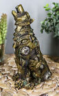 Statue hurlante loup steampunk Ebros Denizen Of Twilight 6 pouces grand loup-garou lycan