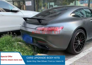 Partial Carbon Fibre Rear Wing Spoiler Edition One Style Fit AMG GT GTC C190 - Picture 1 of 5