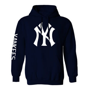 New York Yankees NY Hoodie Hooded Sweat Shirt NYC Sweatshirt Sweater Adult
