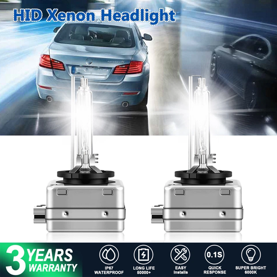 Faros HID de haz alto/bajo blancos de xenón bombillas de actualización para BMW Active Hybrid 5 7 Foto 1 de 4