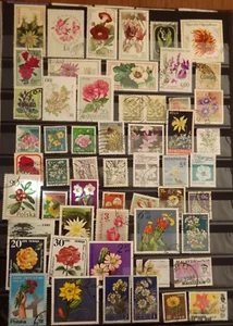 Thematic Stamps - Collection of Flowers & Plants - Used (3) - Picture 1 of 3