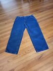 Carhartt B13 DST Work Pants Blue Jeans Denim Carpenter Dungaree Fit 40x30 NICE