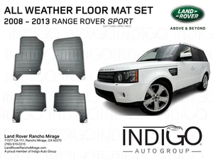 2008-2013 Range Rover Sport All Weather Rubber Floor Mats Set of 4 VPLSS0678 - Picture 1 of 2