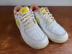 Nike Air Force 1 Low LV8 Youth 3Y White Yellow DV2199-100 GS Boys Girls Sneakers - Picture 1 of 10