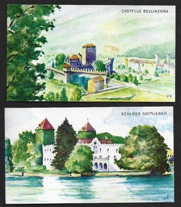 Scenes of Switzerland vintage large matchbox labels (11) - Picture 1 of 6