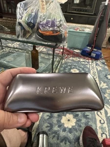 KREWE Metallic Gray Hard Case For Eyeglasses Sunglasses - Picture 1 of 4