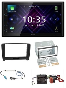 JVC DAB 2DIN MP3 Bluetooth USB Autoradio für Audi TT 06-14 Aktivsystem Quadlock - Bild 1 von 11