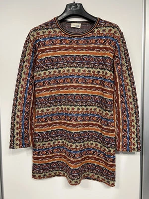 90s Missoni Sport Vestito vintage Tg. 48 (M) Made in Italy, arancione e multi - Immagine 1 di 4