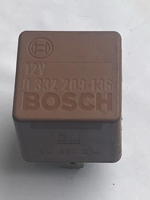 Saab 9-3 9-5 9-7 5 pines relé marrón refrigeración del motor 90491314 Bosch 0332209136 Foto 1 de 4