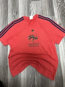 Vintage adidas 2008 France y2k t-shirt Cock big logo jersey Mens size s - Picture 1 of 5