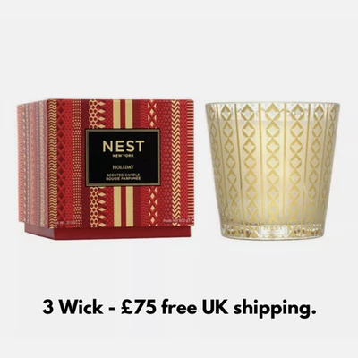 NEST Holiday Fragrance 3-Wick Candle 21.2 Oz BNIB - FREE UK SHIPPING - Image 1 of 3