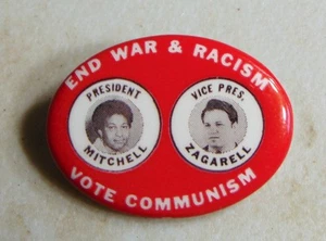 Mitchell 1968 Communist campaign pin button political - Picture 1 of 1