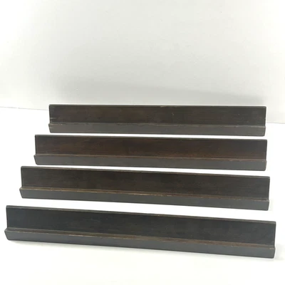 4 x Vintage Wooden Mahjong Tile Racks 40.5cm Long Mah Jong Mahjongg - Image 1 of 4