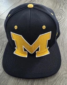 Michigan Wolverines Zephyr SnapBack Adjustable Hat Navy Color - Picture 1 of 4