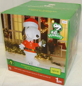 6Ft Peanuts Snoopy Airblown Inflatable Holiday Christmas Lighted Yard Display - Picture 1 of 1