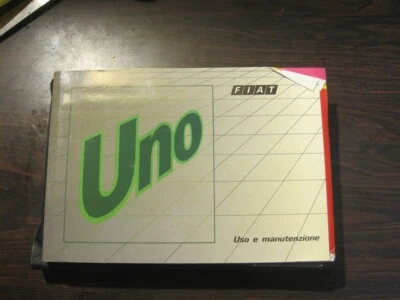 LIBRETTO USO E MANUTENZIONE FIAT UNO EDIZIONE 1990 - Immagine 1 di 2
