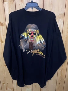Miskeen Originals Shirt Men's 3X Skull Headdress Logo Long Sleeve - Picture 1 of 7