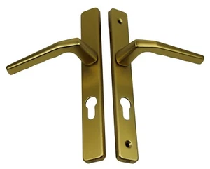 Ferco Upvc Door Handle 70mm Long Back Plate 200mm Fixing Gold - Picture 1 of 5