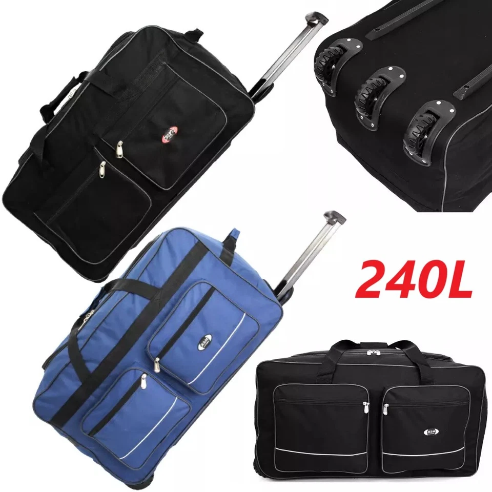 Reisetasche mit 3 Rollen 240L XXXL  Teleskopgriff  Reisekoffer Reisetrolley - Bild 1 von 3