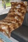 Rotfuchs Decke Blanket Echt Pelz Fell Design Unbenutzt Sesel Couch ca 178 x 76cm