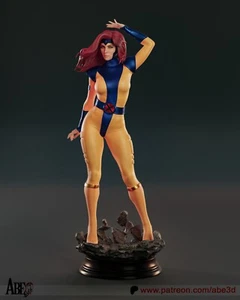 Abe3D Jean Grey X-Men 1/6 1/4 scale printed resin model unpainted DIY kit - Picture 1 of 16