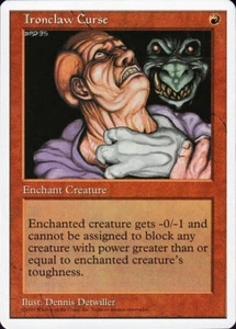 Ironclaw Curse (Portuguese Copyright) 5th Edition NM Error Card CARD ABUGames - Picture 1 of 1