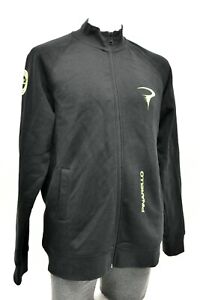 Pinarello Zip Front Sweatshirt Men XL Black Bike Cycling Lifestyle Cotton Blend